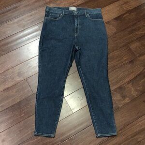 Everlane The Way High Skinny Ankle Authentic Blue Curvy Jeans SIZE 35